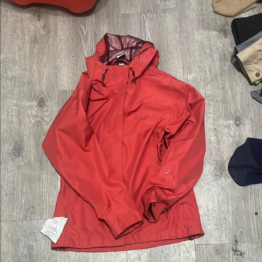 LL Bean Red Waterproof Jacket